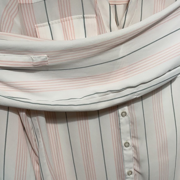 New York & Company Striped Collared Button Down - Picture 4 of 15